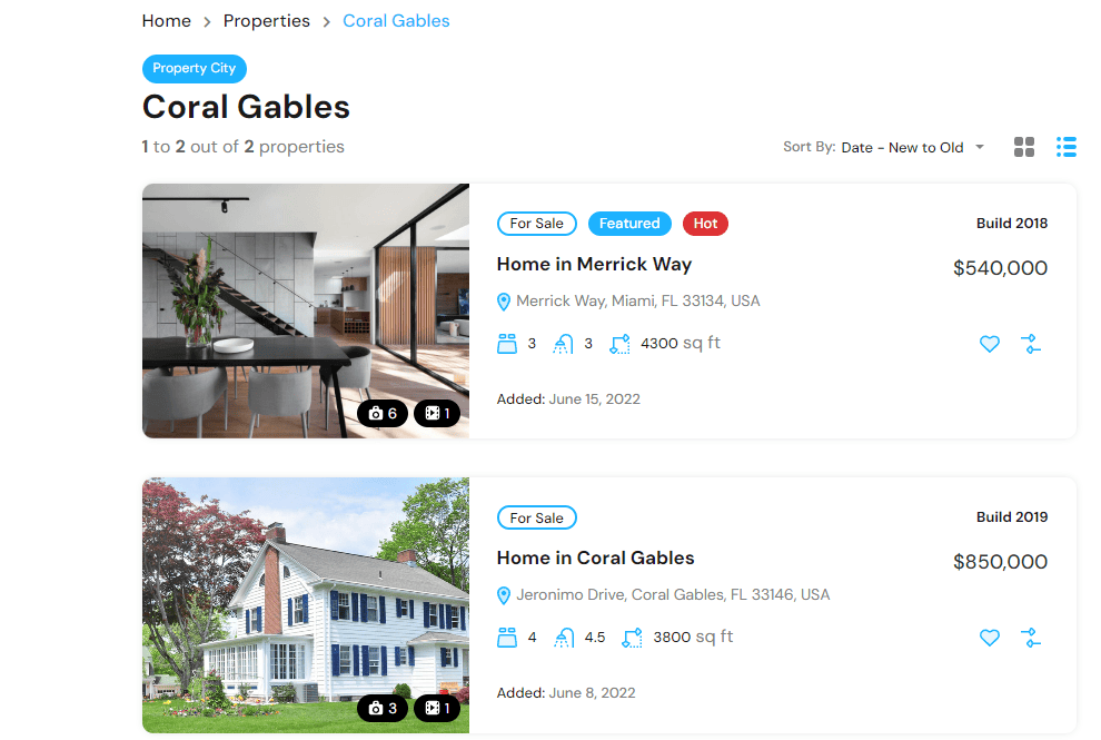 rental property website
