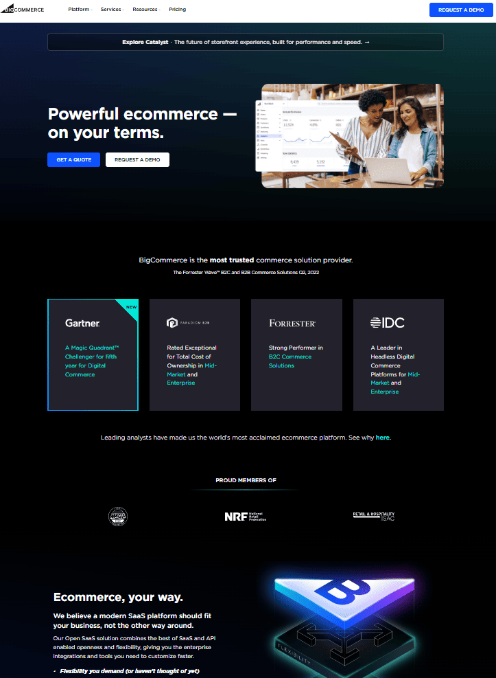 big commerce website