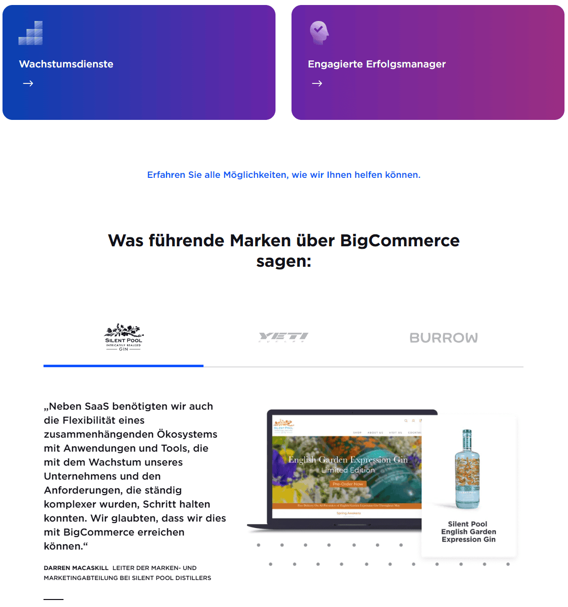 big commerce website